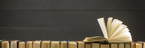 AI products, OpenAI, Meta, Google,Karla Ortiz,Mehtab Khan,Harvard’s Berkman Klein Institute, Roberts Golding, Mathew Ingram,Open book, hardback books on wooden table. Back to school. Copy space.