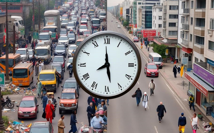 punctuality, discipline, honesty, Pakistan, progress, developed countries, US, Japan, China, Singapore, societal values, time management, efficiency, accountability, disorganized society, traffic rules, moral values, respect, Western countries, ethical standards, integrity, cleanliness, quality of life, business practices, health sector, private hospitals, government hospitals, public health care, economic development, societal improvement, sustainable progress, civilised nations