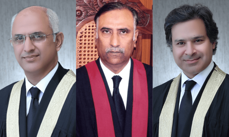 Islamabad High Court, Justice Sarfaraz Dogar, Justice Mohsin Akhtar Kayani, Justice Khadim Hussain Soomro, Justice Miangul Hassan Aurangzeb, IHC reconstitution, Departmental Promotion Committee, IHC seniority list, Chief Justice Aamer Farooq, judicial transfers, judicial appointments, Pakistan legal system, IHC notification, judicial autonomy, Article 194, Judicial Commission of Pakistan, legal reforms, IHC judges, IHC administration, judicial protest Islamabad, judicial strike Pakistan, IHC chief justice, Editor, Khudayar Mohla, Shahbaz Shah, senior puisne judge, IHC judge transfer, Pakistan judiciary news, judicial commission meeting, February 10, 2025.