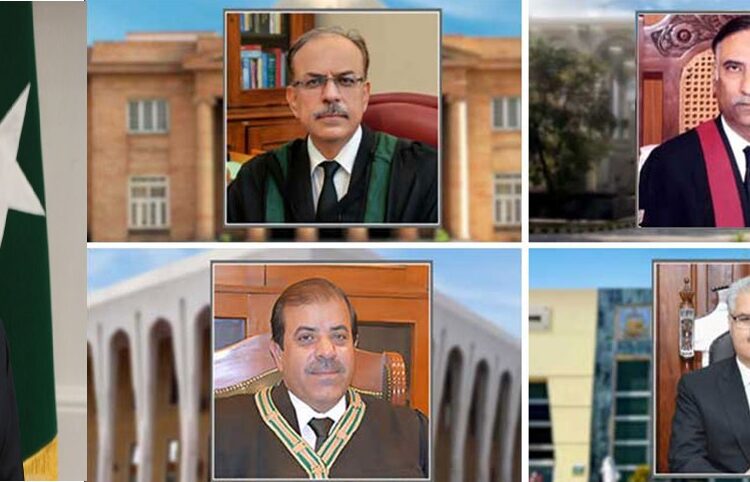 Editor, Asif Ali Zardari, Chief Justice appointments, Islamabad High Court, Sindh High Court, Peshawar High Court, Balochistan High Court, Justice Sarfraz Dogar, Justice SM Attique Shah, Justice Rozi Khan, Justice Junaid Ghaffar, Judicial Commission of Pakistan, JCP meeting, high court judges Pakistan, Chief Justice of Pakistan, Justice Yahya Afridi, Law Ministry notifications, Pakistan judiciary, High Court Chief Justices, judicial appointments Pakistan, oath taking ceremony, High Court news Pakistan, legal news Pakistan, Law Today Pakistan
