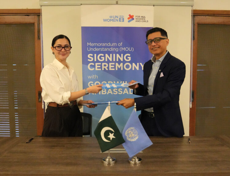 Hania Aamir, UN Women Pakistan, National Goodwill Ambassador, actor, advocate, gender equality, women's empowerment, social justice, Muniba Mazari, Jamshed M. Kazi, women and girls, Pakistan, advocacy, campaigns, leadership, digital inclusion, climate action, gender-based violence, Beijing Declaration.