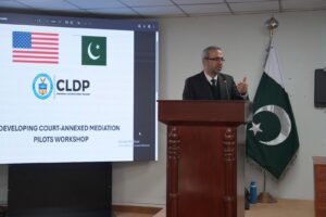 Administration of justice Pakistan, Alternative Dispute Resolution Pakistan, ADR in Pakistan judiciary, court-annexed mediation, mediation pilot project Pakistan, Federal Judicial Academy Islamabad, Islamabad High Court ADR, IHC mediation initiative, ADR Act 2017 Pakistan, judicial reforms Pakistan, mediation in litigation, civil dispute resolution Pakistan, commercial dispute resolution Pakistan, access to justice Pakistan, people-centered justice, case backlog Pakistan courts, judicial efficiency Pakistan, US CLDP Pakistan, mediation workshop Islamabad, legal reforms Pakistan, consensual dispute resolution, judicial leadership Pakistan, modernization of justice system, Khudayar Mohla