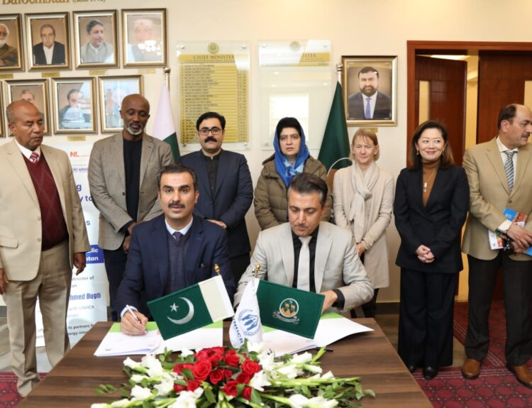 UNHCR Balochistan, solar energy project Pakistan, renewable energy Quetta, Afghan refugees Pakistan, UNHCR Pakistan news, solar-powered public facilities, Government of Balochistan energy, sustainable development Pakistan,Quetta, Balochistan, Bolan Medical Complex, refugee-hosting districts, Chief Minister’s Office Quetta, Pakistan climate-vulnerable regions,Global Affairs Canada, KOICA, LONGi Green Energy Technology, Government of the Netherlands, Germany Federal Ministry of Economic Cooperation and Development, UN Refugee Agency,Clean energy initiative, climate action Pakistan, solarization of healthcare, green education infrastructure, reducing carbon emissions, humanitarian aid Balochistan, sustainable public services,Sarfaraz Bugti, Philippa Candler, Mohamed Yahya, Tesfaye Bekele