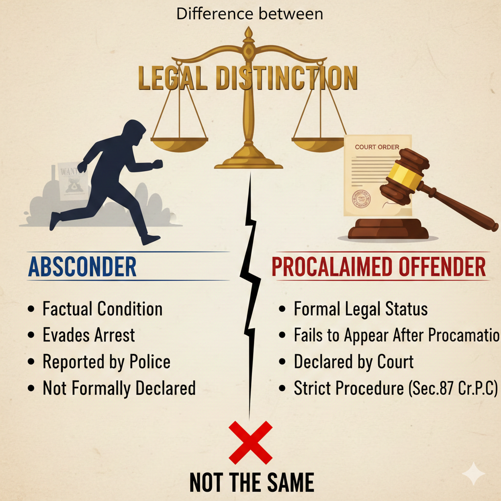 Lahore High Court judgment, LHC ruling Pakistan, Justice Ali Zia Bajwa, proclaimed offender vs absconder, absconder legal definition, proclaimed offender CrPC, Code of Criminal Procedure Pakistan, criminal law Pakistan, due process of law, fundamental rights Pakistan, arbitrary state action, judicial safeguards, declaration of proclaimed offender, criminal proclamation procedure, abscondence not proof of guilt, benefit of doubt principle, death sentence appeal Pakistan, acquittal by High Court, Asad Abbas case, wrongful conviction Pakistan, medical evidence vs eyewitnesses, prosecution failure, fair trial rights, Article 10A Constitution, liberty and due process, judicial control over police powers, criminal justice system Pakistan