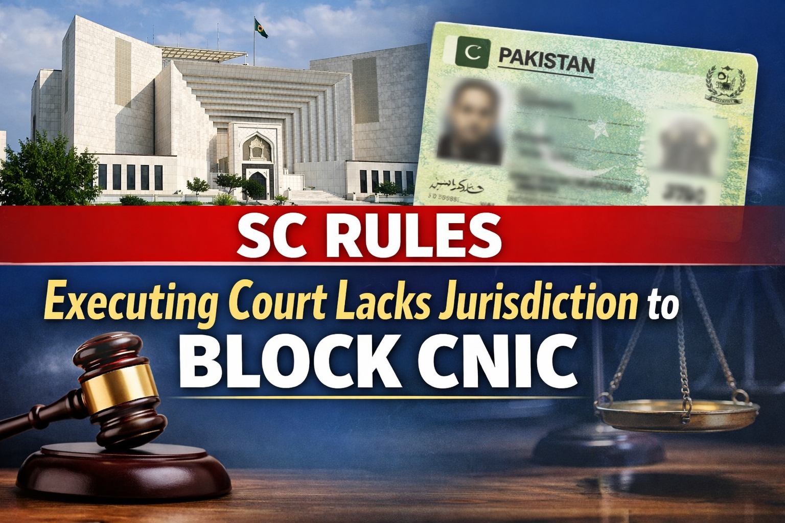 Khudayar Mohla, Supreme Court Pakistan, SC blocks CNIC execution, CNIC cannot be blocked, executing court jurisdiction, money decree execution, Code of Civil Procedure Section 51, Justice Munib Akhtar, Justice Irfan Saadat Khan, SHC verdict overturned, Agha Abid Majeed Khan appeal, Idrees Ahmed decree, CNIC legal protection, Sindh High Court ruling, execution of money decree, Section 51(e) CPC, Pakistani civil procedure, civil decree enforcement, CNIC essential services, judicial restraint Pakistan, muscular execution powers, Supreme Court judgement Saturday, summary chapter suit, legal news Pakistan, SC ruling on CNIC, High Court CNIC case, CNIC blocking illegal, Order XXI Rule 117 CPC, judgment debtor rights, SC vs SHC ruling, Pakistan legal updates, Supreme Court appeal verdict