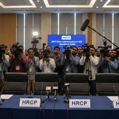 Human Rights Commission of Pakistan, HRCP, Punjab Crime Control Department, CCD Punjab, judicial inquiry, extrajudicial killings, staged police encounters, police encounters Pakistan, Punjab government, organised crime Punjab, rule of law Pakistan, constitutional protections, Asad Iqbal Butt, custodial deaths Pakistan, Torture and Custodial Death Act 2022, FIA investigation, National Commission for Human Rights, NCHR Pakistan, Code of Criminal Procedure Pakistan, Sections 174 and 176 CrPC, magisterial inquiry, encounter killings Punjab, police accountability Pakistan, human rights violations Pakistan, UN Basic Principles on Use of Force, law enforcement accountability, police reform Pakistan, civilian oversight commission, encounter deaths 2025, CCD operations Punjab, custodial torture Pakistan, obstruction of justice, victims’ families intimidation, criminal justice system Pakistan, judicial oversight, province-wide moratorium, independent police oversight, constitutional rule of law, public safety and accountability, human rights law Pakistan