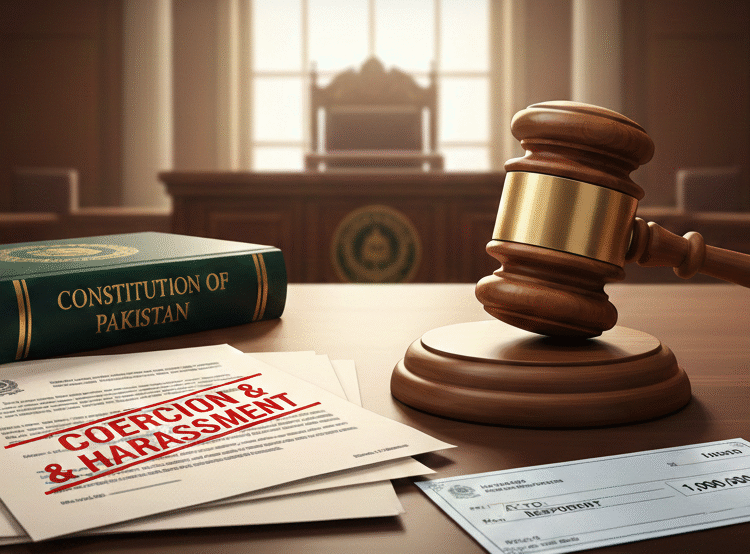 Khudayar Mohla, Supreme Court Pakistan, Justice Yahya Afridi, Justice Shahid Bilal Hassan, Rs1 million fine, instrument of coercion, legal harassment, Article 14 Pakistan Constitution, frivolous litigation, biological father maintenance, secondary victimization of women, women rights in Pakistan, CRC