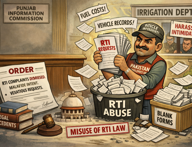 Khudayar Mohla, Punjab Information Commission, RTI complaints Pakistan, Right to Information misuse, Punjab Irrigation Department, RTI law abuse, transparency law Pakistan, Attique ur Rehman case, vexatious complaints RTI, PIC ruling 2026, misuse of transparency laws, Pakistan governance issues, public accountability Pakistan, RTI complaints dismissed, legal framework RTI Pakistan, Punjab transparency law 2013, irrigation department Punjab Pakistan, administrative law Pakistan, information commission decisions, abuse of legal process, accountability vs harassment RTI