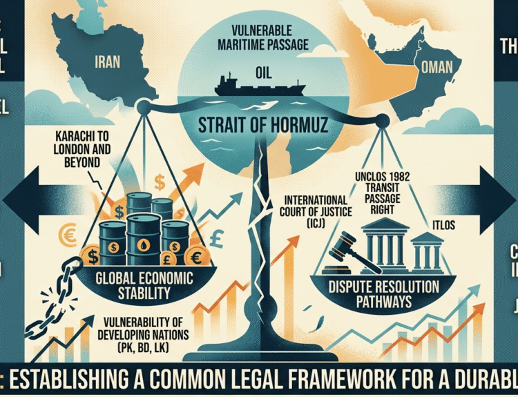 Strait of Hormuz, Iran UNCLOS, Global Inflation Crisis, ICJ ITLOS Legal Remedies, US Iran Conflict, Oil Supply Disruption, Freedom of Navigation, Military Posturing Economic Catastrophe, Pakistan