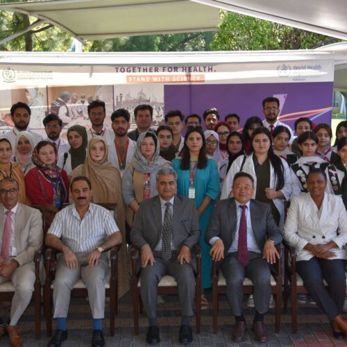 Asif Mehmood, Khudayar Mohla,World Health Day Pakistan, WHO Pakistan, Ministry of National Health Services Pakistan, World Health Organization Pakistan partnership, medical science in Pakistan, vaccines in Pakistan, vaccine-preventable diseases Pakistan, Pakistan immunization program, polio eradication Pakistan, tuberculosis treatment Pakistan, hepatitis C treatment Pakistan, malaria control Pakistan, cancer prevention Pakistan, cervical cancer prevention, diabetes treatment Pakistan, severe acute malnutrition Pakistan, child health Pakistan, maternal health Pakistan, global health cooperation, One Health approach Pakistan, public health Pakistan, WHO constitution anniversary, Secretary Health Muhammad Aslam Ghauri, WHO Representative Dr Luo Dapeng, vaccination campaign Pakistan, polio vaccine impact Pakistan, immunization coverage Pakistan, healthcare achievements Pakistan, disease prevention Pakistan, global health initiatives Pakistan, WHO World Health Day celebration Pakistan, health awareness Pakistan, medical science achievements Pakistan, public health milestones Pakistan, health sector Pakistan